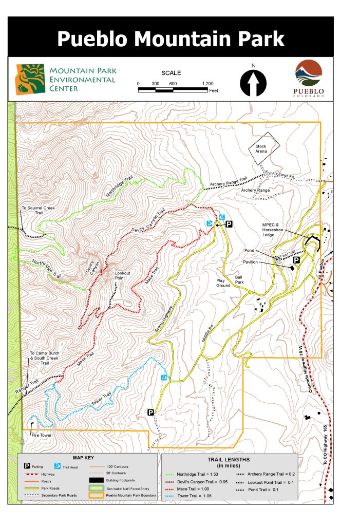 Mountain Park Trail Map