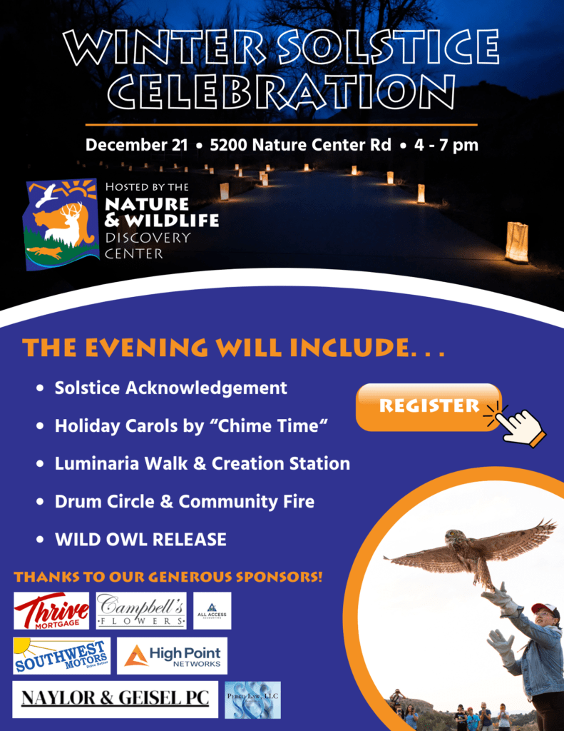 flier for winter solstice celebration